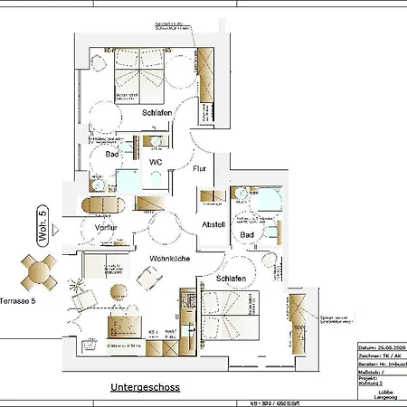 Kapitaenshaus Thule Kapitaenshaus Thule 5 -luna- Daire Langeoog